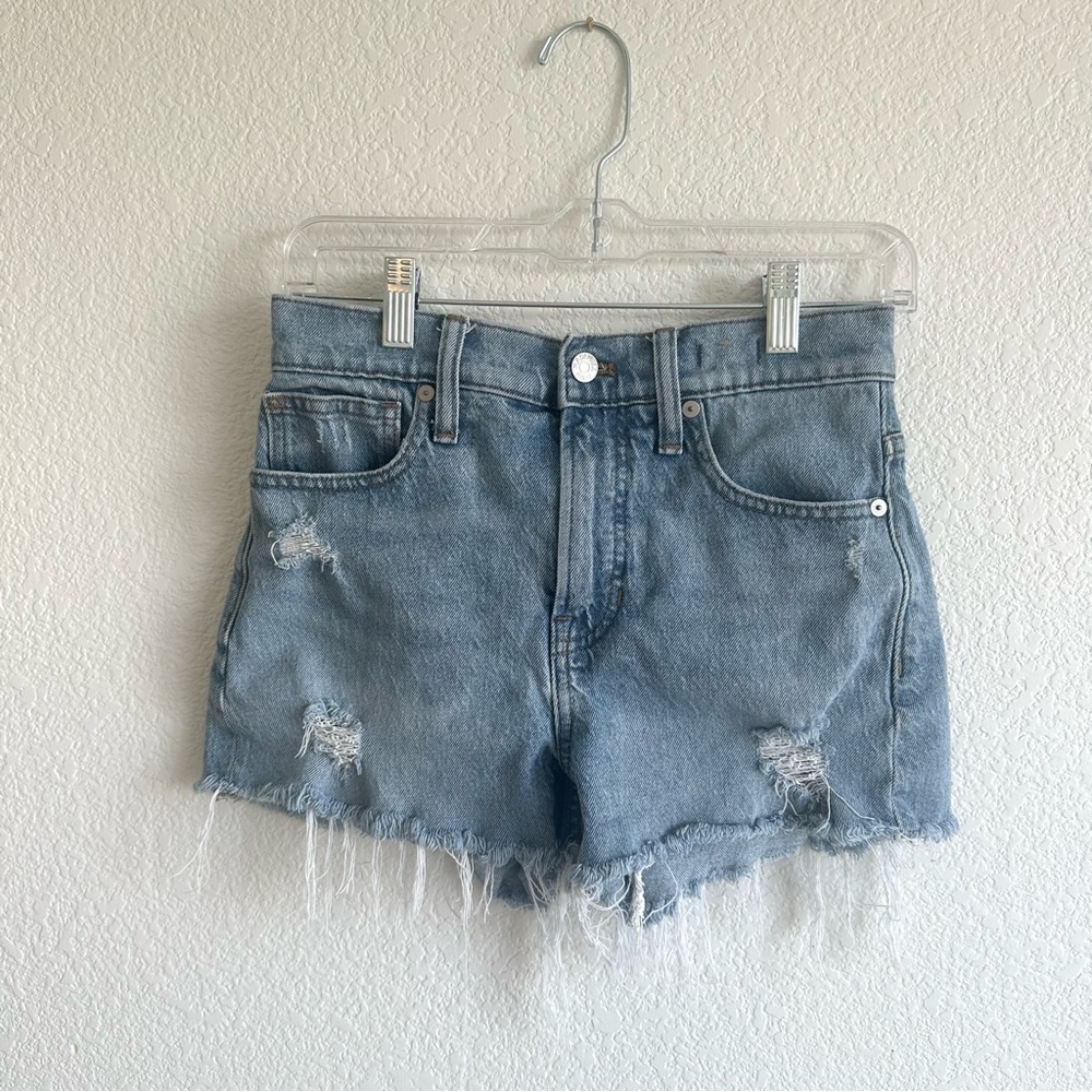 Madewell The Perfect Jean Shorts Light Wash Size 25